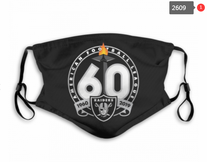 NFL Oakland Raiders #46 Dust mask with filter->nfl dust mask->Sports Accessory